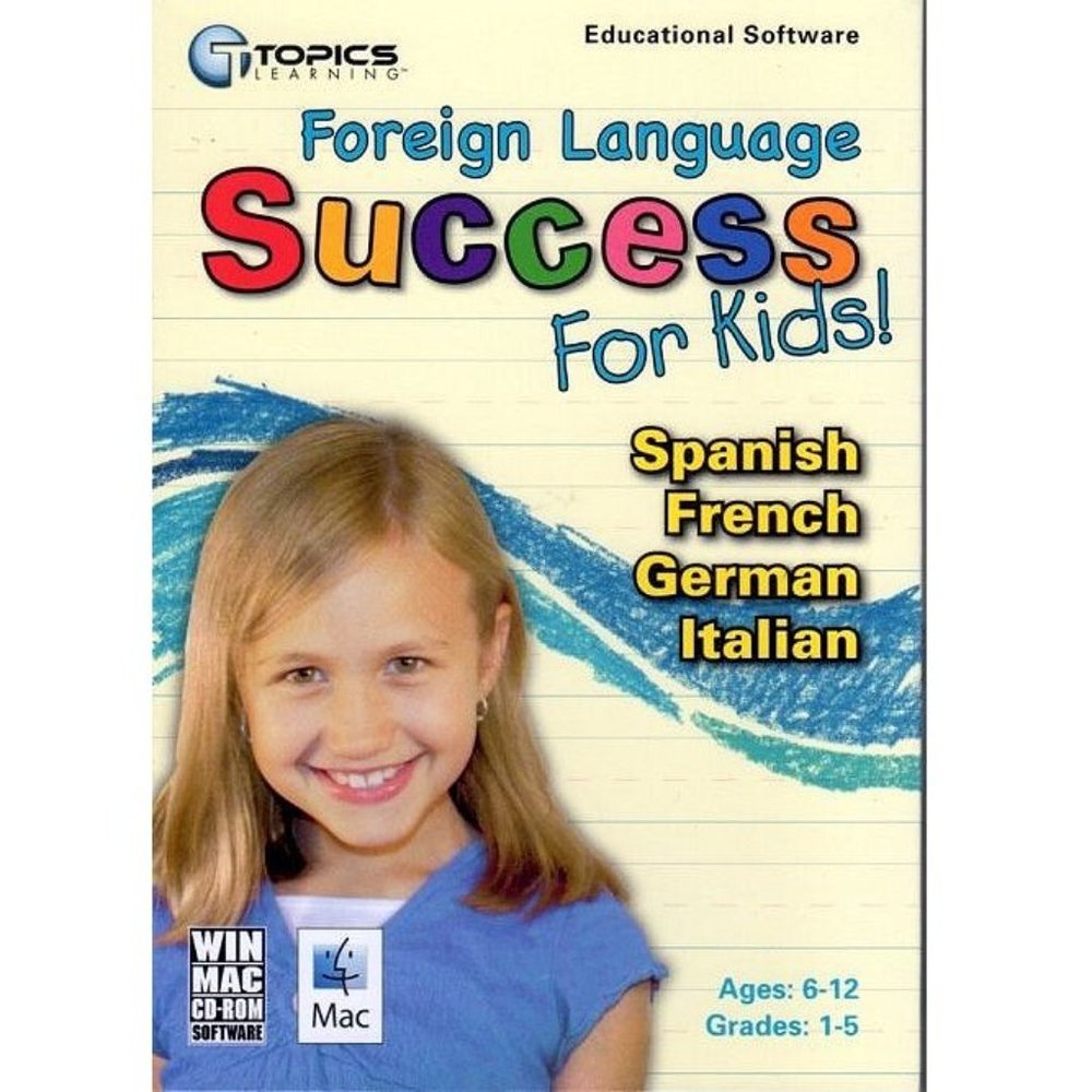 Foreign Language Success for Kids Ages 6-12 (CD, 2008) Win/Mac - NEW in BOX